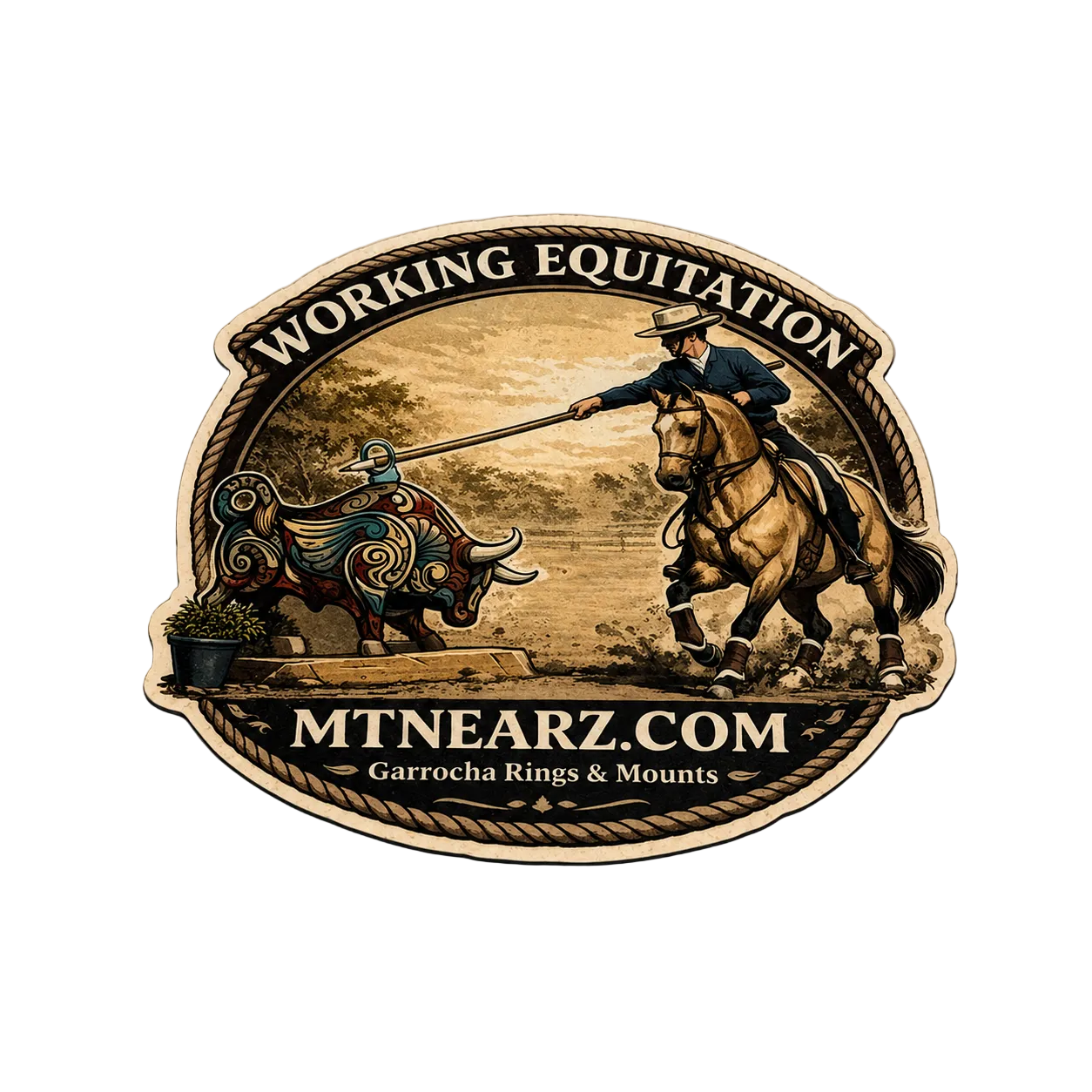 Working Equitation MTNEARZ Decals & Magnets