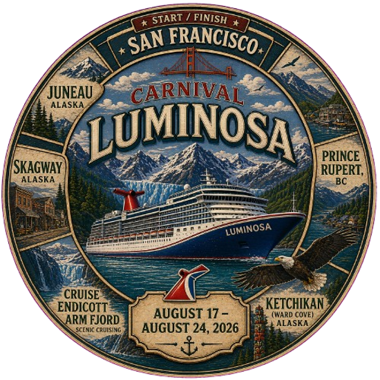 Alaskan Cruise Decals & Magnets – August 2026 Luminosa