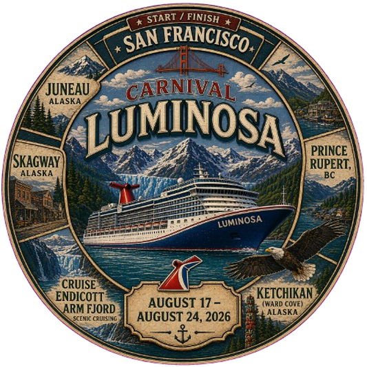 Alaskan Cruise Decals & Magnets – August 2026 Luminosa