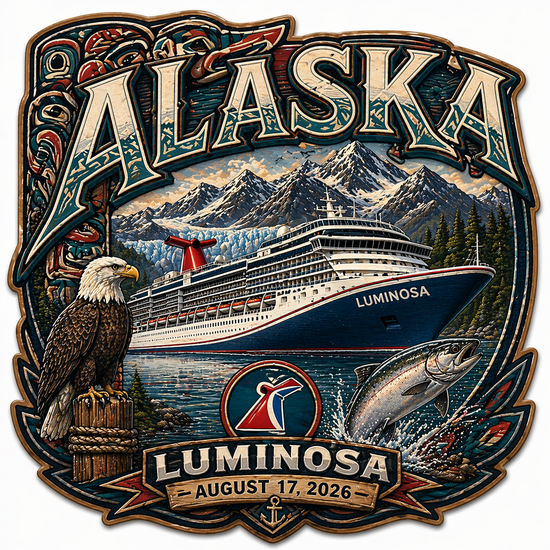 Alaskan Cruise Decals & Magnets – August 2026 Luminosa