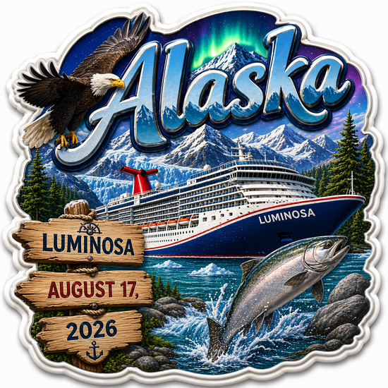 Alaskan Cruise Decals & Magnets – August 2026 Luminosa