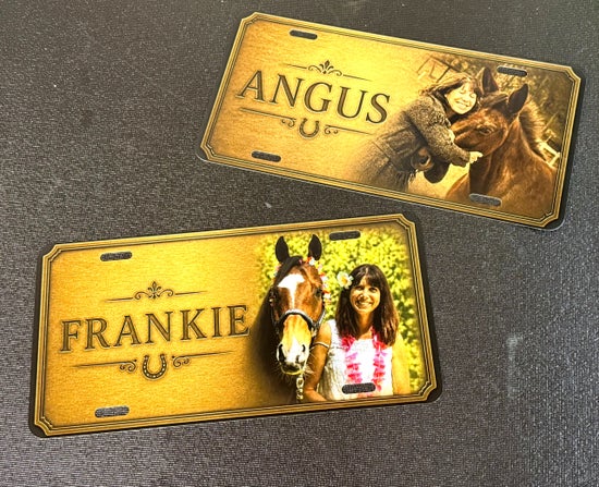 Custom Photo Stall Plaques