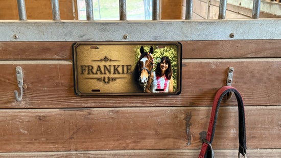Custom Photo Stall Plaques