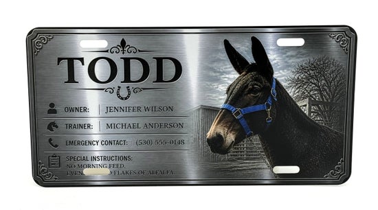 Custom Photo Stall Plaques