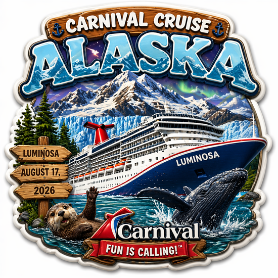 Alaskan Cruise Decals & Magnets – August 2026 Luminosa